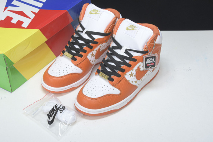 Nike Dunk High Pro SB S*UPRE*ME  orange -307385-181