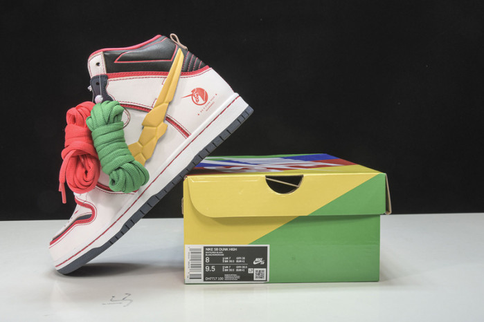 Gundam Nike SB Dunk High White DH7717-100