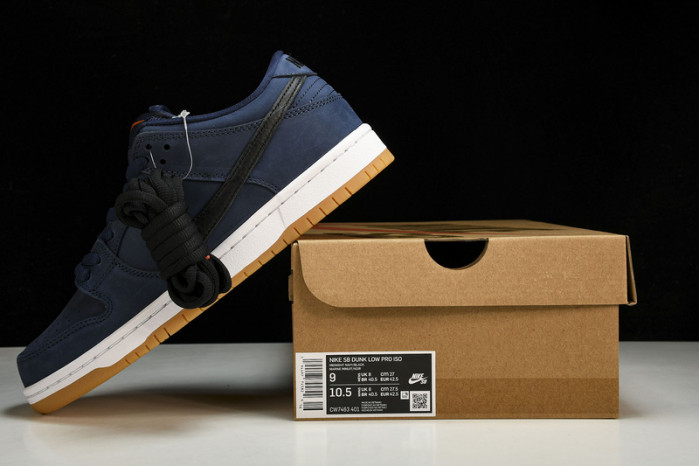 Nike SB Dunk Low Navy Black Gum  - CW7463-401