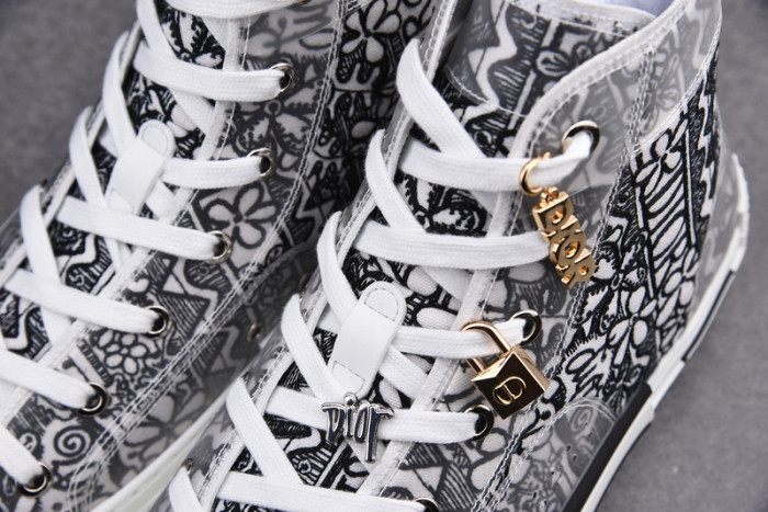 D1R* B23 OBLIQUE HIGH TOP SNEAKERS  KICKZE DR-11