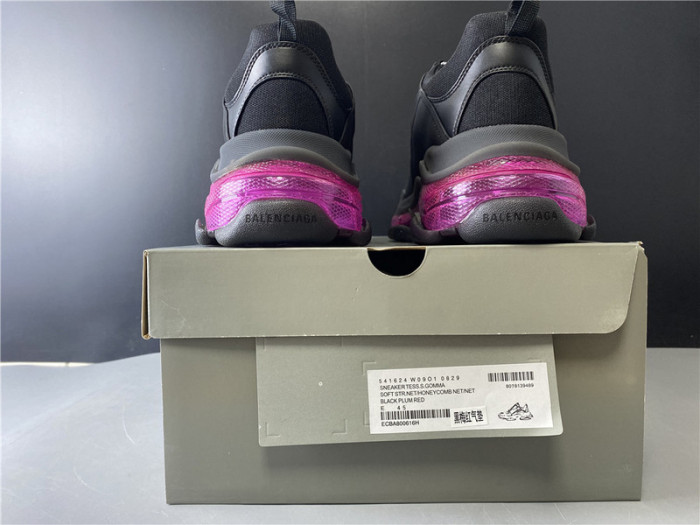 BL TRIPLE S TRAINERS CLEAR SOLE BLACK   541335 W09O1 9252
