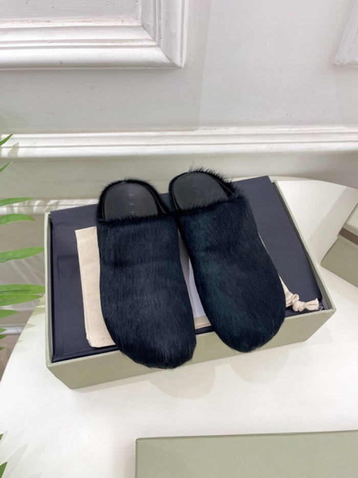 MA SLIDE BLACK FUSSBETT SABOT LOAFERS COPSHOE MAR-04