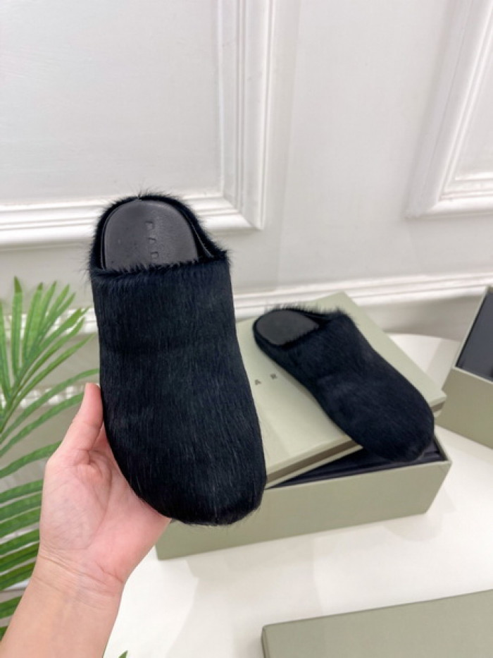 MA SLIDE BLACK FUSSBETT SABOT LOAFERS COPSHOE MAR-04