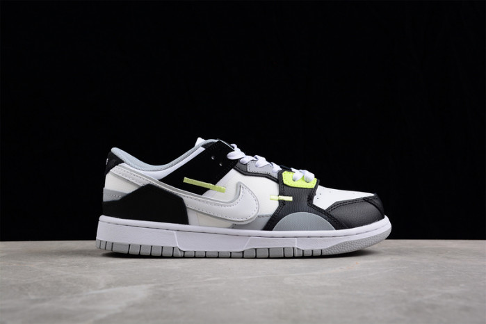 Nike Dunk Low Scrap Wolf Grey Light Lemon Twist  DC9723-001
